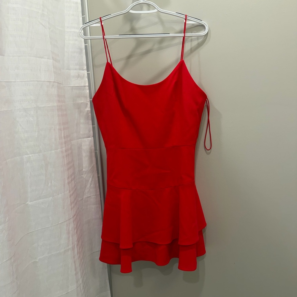 Alice + Olivia Red Sleeveless Dress